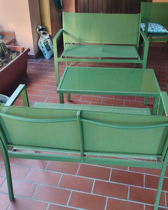 set giardino o patio esterno