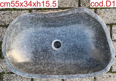 Lavabo lavandino da appoggio pietra/sasso fiume 4