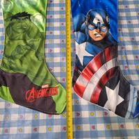 set 2 calze natalizie marvel