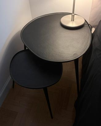 2 TAVOLINI METALLO NERO ZARA HOME NUOVI