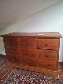 Cassettone in legno di Teak massello