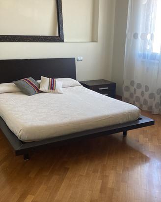 Letto matrimoniale wenge+ comodini