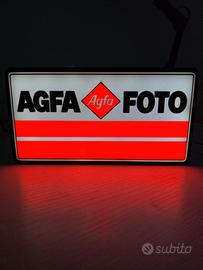 Lampada LED AGFA FOTO vintage – Lightbox retrò 3D
