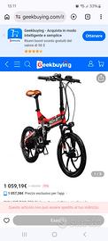 Bicicletta elettrica pieghevole 