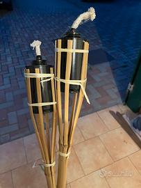 2 Fiaccole da esterno alte 90cm