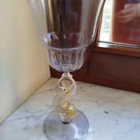 Calici lavorati di Murano.