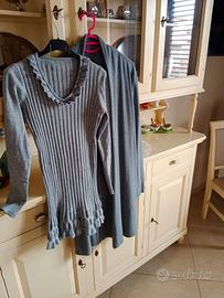 Cardigan+maglione lungo