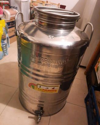 fusto inox 50 litri
