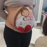 Belly painting, Pancione dipinto, mamma