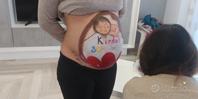 Belly painting, Pancione dipinto, mamma