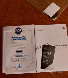 Casse Rcf ART 915 con cover