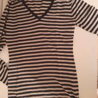 Maglione lungo donna righe