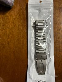 Cinturino acciaio argento apple watch cassa 44