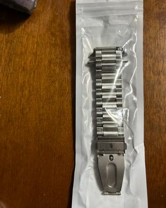Cinturino acciaio argento apple watch cassa 44