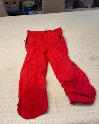 Pantaloni Snow rossi 10 anni