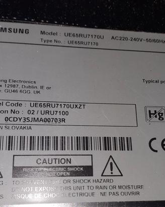 ricambi tv Samsung 