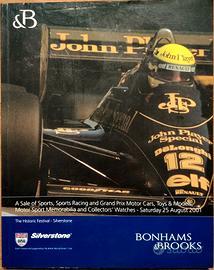 Catalogo d'asta auto F1 di Senna e orologi.