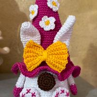 Gnomo coniglietto porta ovetti Amigurumi
