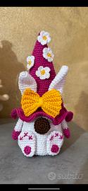 Gnomo coniglietto porta ovetti Amigurumi