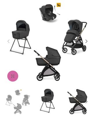 Trio inglesina Electa system quattro upper black
