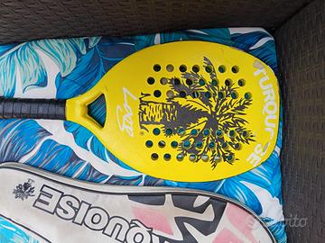RACCHETTA TURQUOISE MODELLO LOGO CON CUSTODIA