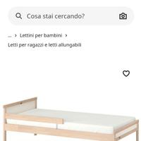 Lettino bambino IKEA SNIGLAR+ RETE DOGHE LURÖY