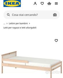Lettino bambino IKEA SNIGLAR+ RETE DOGHE LURÖY