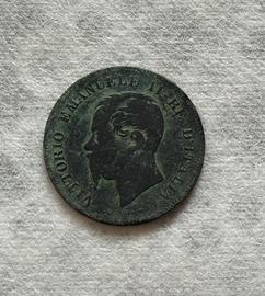 5 centesimi 1861 Vittorio Emanuele II zecca Milano