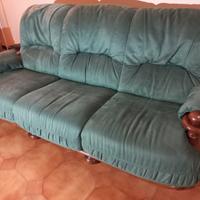 Divano rustico in legno 3 posti Chateau D'Ax