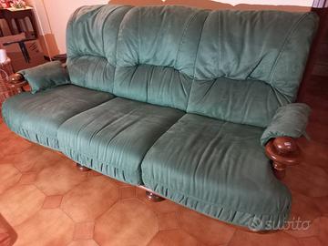 Divano rustico in legno 3 posti Chateau D'Ax