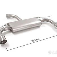 VW Golf 7.5 1.5TSI Posteriore inox sdoppiato 2 o 4