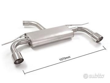 VW Golf 7.5 1.5TSI Posteriore inox sdoppiato 2 o 4