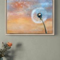 Stampa decorativa 24×30 cm Soffione/Dente di leone