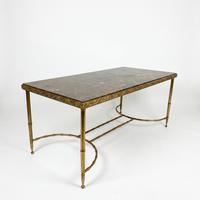 Tavolino marmo vintage design modernariato ottone