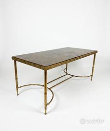 Tavolino marmo vintage design modernariato ottone