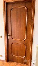 6 porte interne in legno color noce – lotto