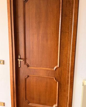 6 porte interne in legno color noce – lotto