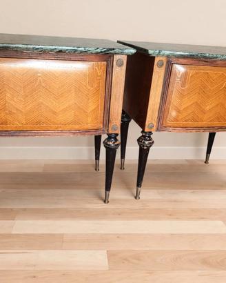 Coppia Comodini Vintage Anni '60 - Piano in Marmo