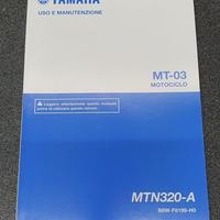 USO E MANUTENZIONE MANUALE YAMAHA PER MT-03 - B6W-