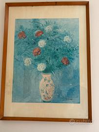 Quadro con vaso di fiori