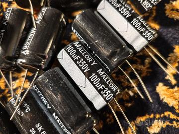 Stock Condensatori Elettrolitici Mallory NOS 100uF
