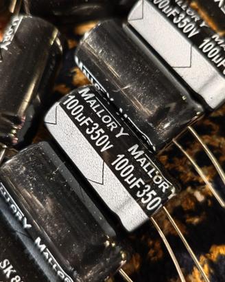 Stock Condensatori Elettrolitici Mallory NOS 100uF