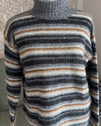 Pullover a righe molto caldo