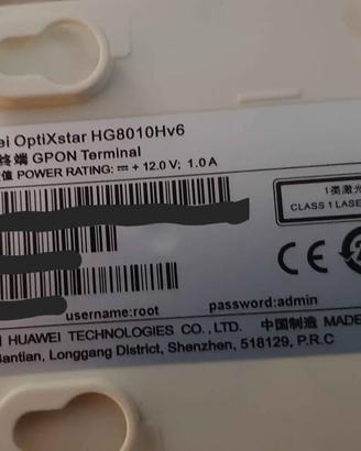 Ont GPON gigabit huawei HG8010Hv6