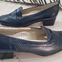scarpa donna classica nappa blu n.40