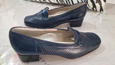 scarpa donna classica nappa blu n.40