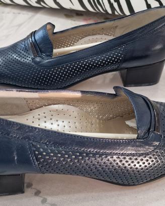 scarpa donna classica nappa blu n.40