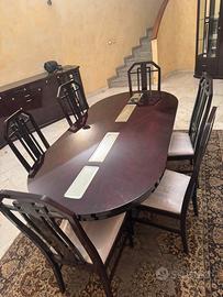 Tavolo da pranzo con sedie – Mobili di Rosini