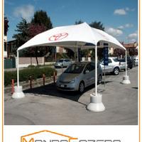 Gazebo Expo uso pubblico tettoia copertura auto
