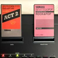 Yamaha SY77 + waveform card + voice data card
